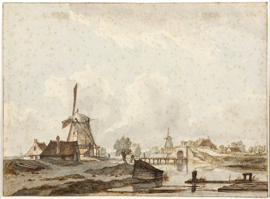 Landschap buiten de St. Anthoniepoort te Amsterdam